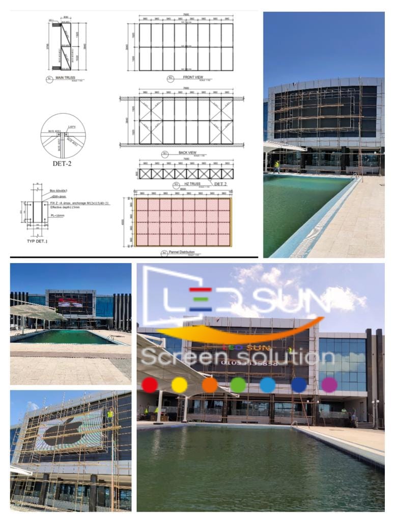 خطوات تركيب شاشات LED عملاقة