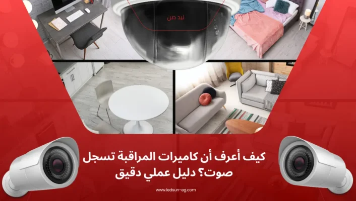 كيف أعرف أن كاميرات المراقبة تسجل صوت؟