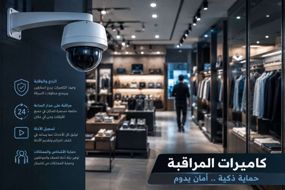 كاميرات مراقبة حديثة تساعد في حماية المحلات وتقليل السرقات